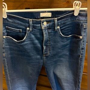 LOFT Women's Dark Blue Skinny Jeans